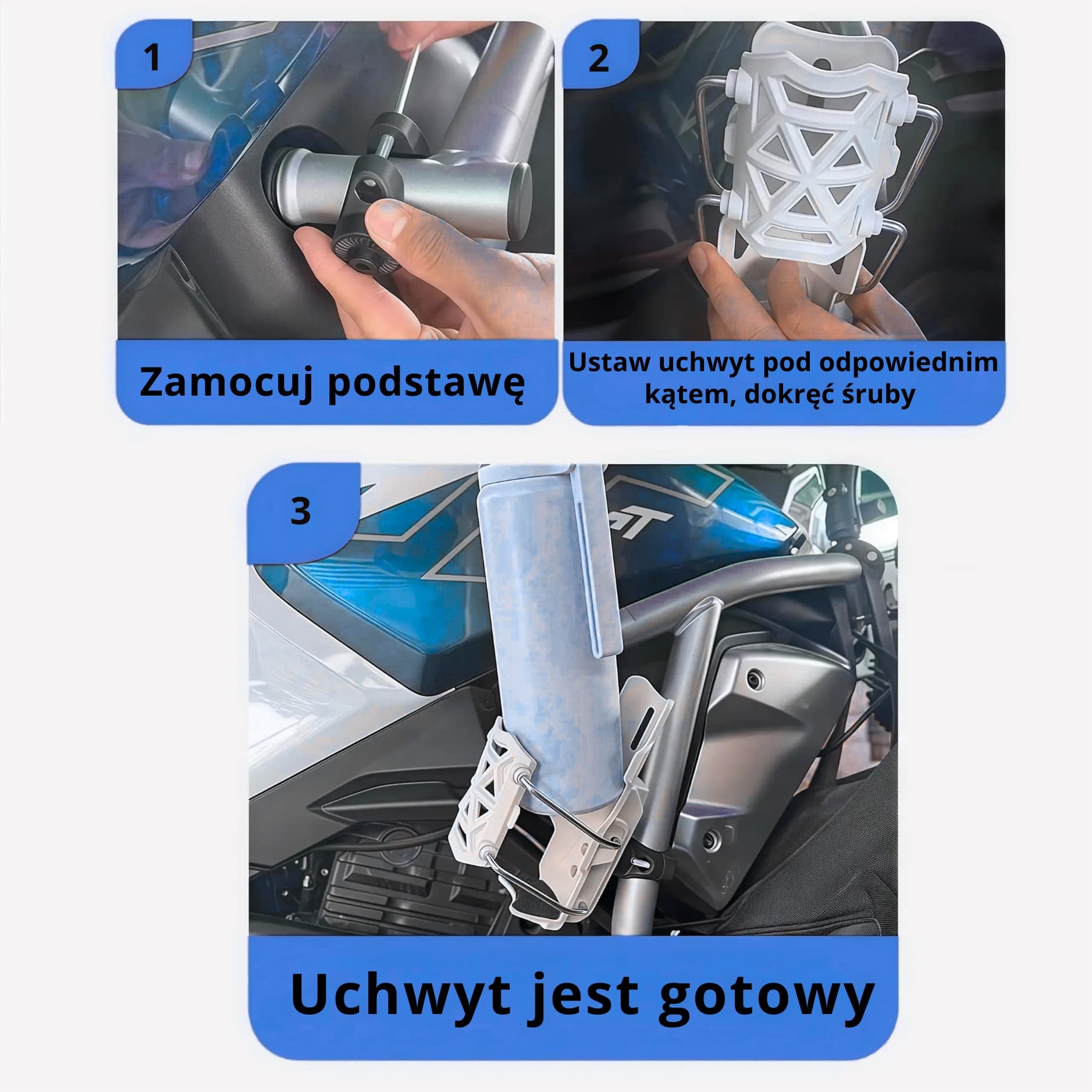 FlexiCup – uniwersalny uchwyt na kubek, bidon i butelkę