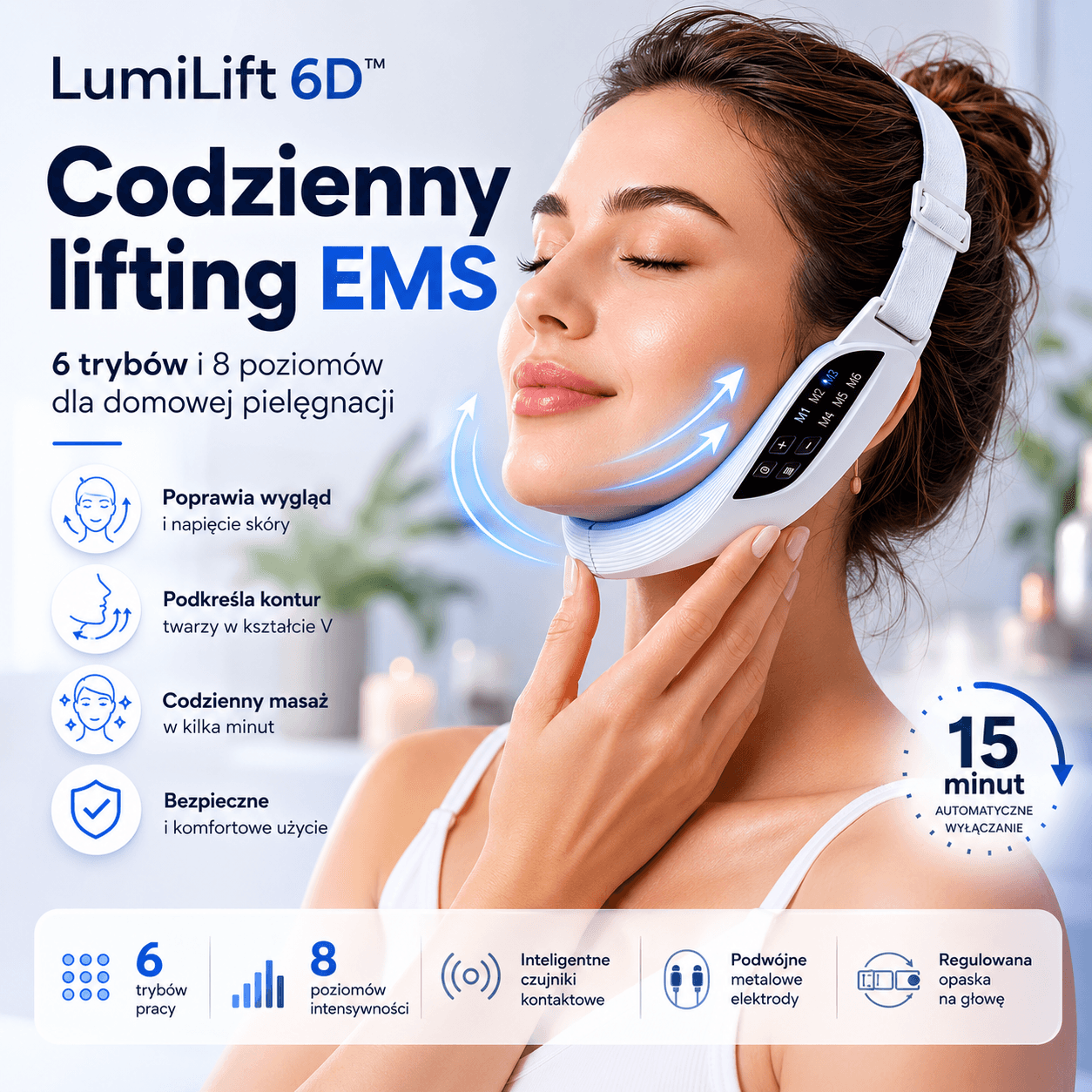LumiLift 6D - urządzenie EMS do liftingu twarzy
